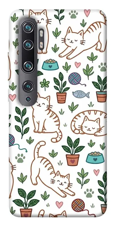 TPU чохол Demsky Cats pattern для Xiaomi Mi Note 10 / Note 10 Pro / Mi CC9 Pro