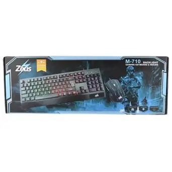 Ігрова клавіатура з мишкою Zeus M-710 Original з підсвічуванням посилений кабель USB чорна (Ц4958_432) - фото 6
