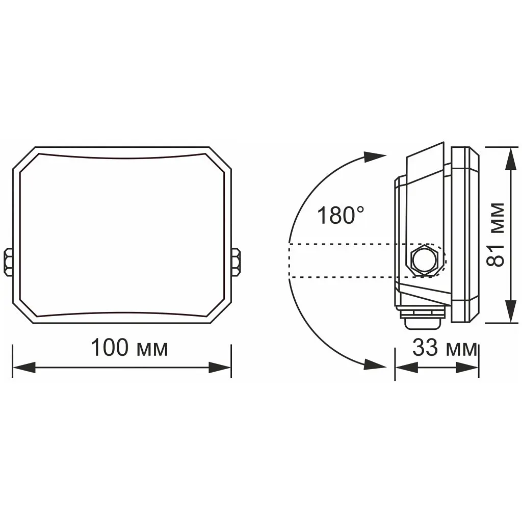Прожектор Videx VLE-F3-0205B - фото 4