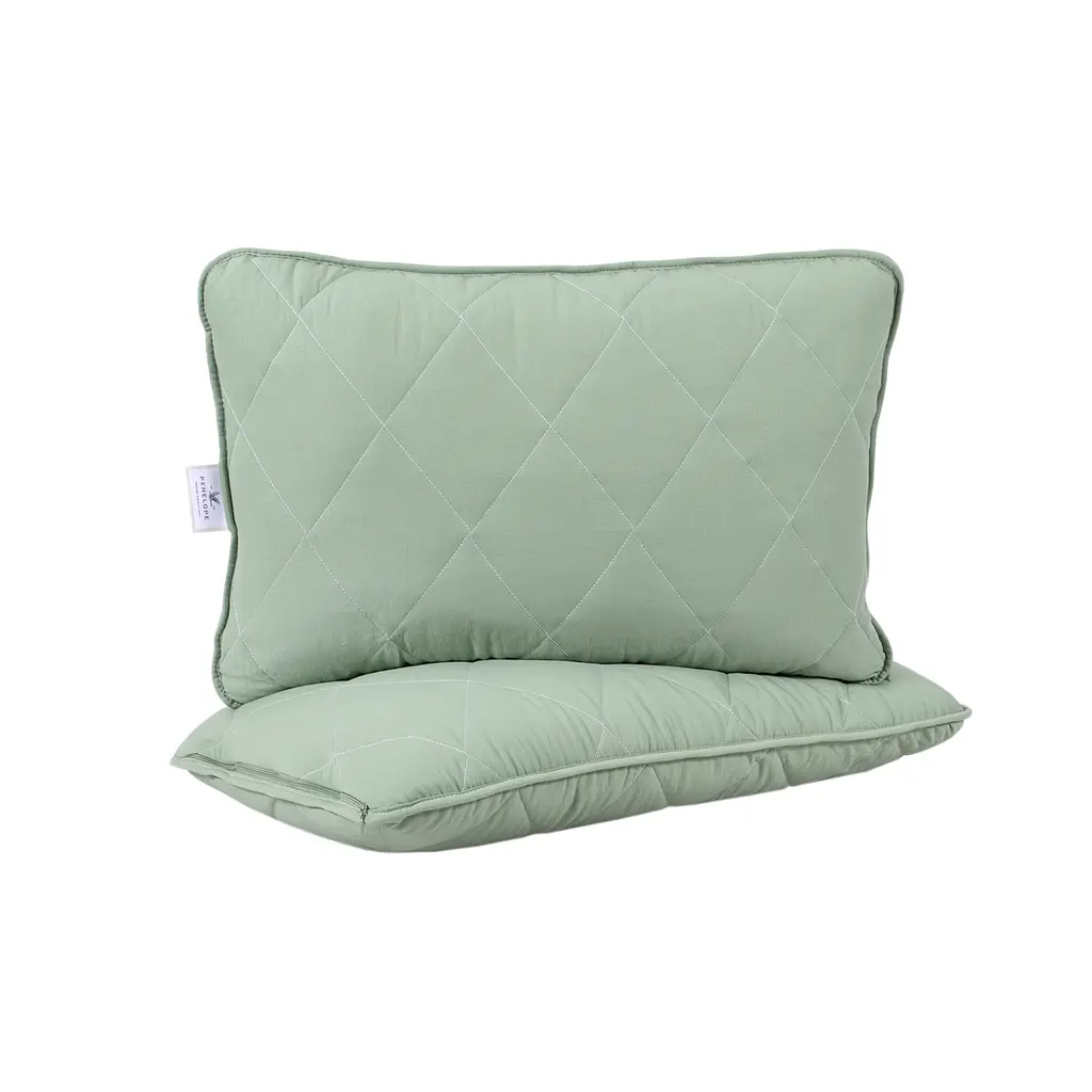 Набор одеяло с подушками Penelope - Colors in Comfort green зеленый евро - фото 3