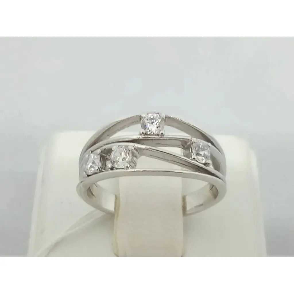 Золоте кільце Гаразд з фіанітами. 3523537 16,5 - фото 4