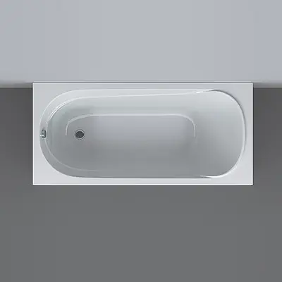 Ванна акрилова AM.PM Joy 150x70 см, біла W95A-150-070W-A - фото 2