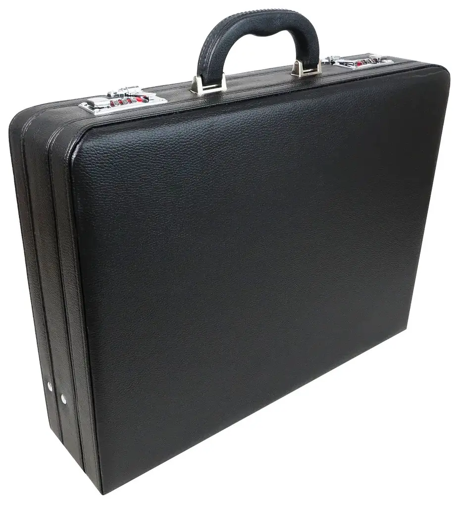 Дипломат чоловічий Portfolio 44х33х11 см Чорний (D17604)
