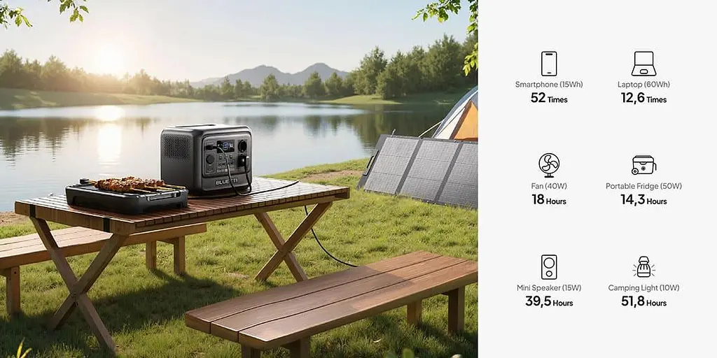 Зарядна станція BLUETTI Elite 100 V2 Portable / 1800 Вт / 1024 Вт/ч / LiFePO4 (EL100V2) UA U1 - фото 7