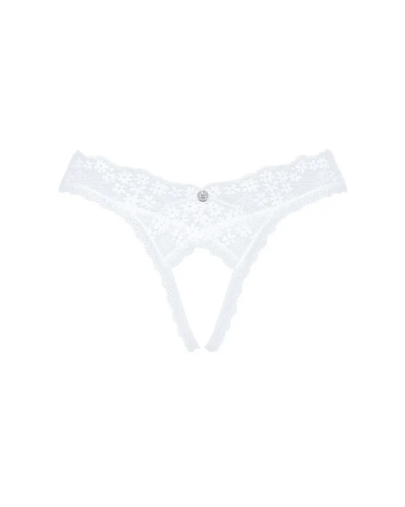 Obsessive Heavenlly crotchless thong XS/S - фото 5