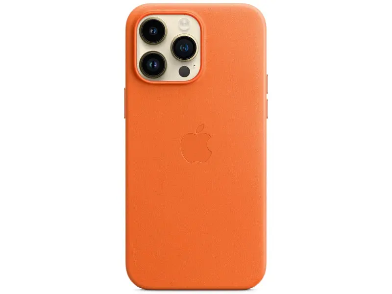Чохол для смартфона Apple iPhone 14 Pro Max Leather Case with MagSafe - Orange (MPPR3) - фото 2