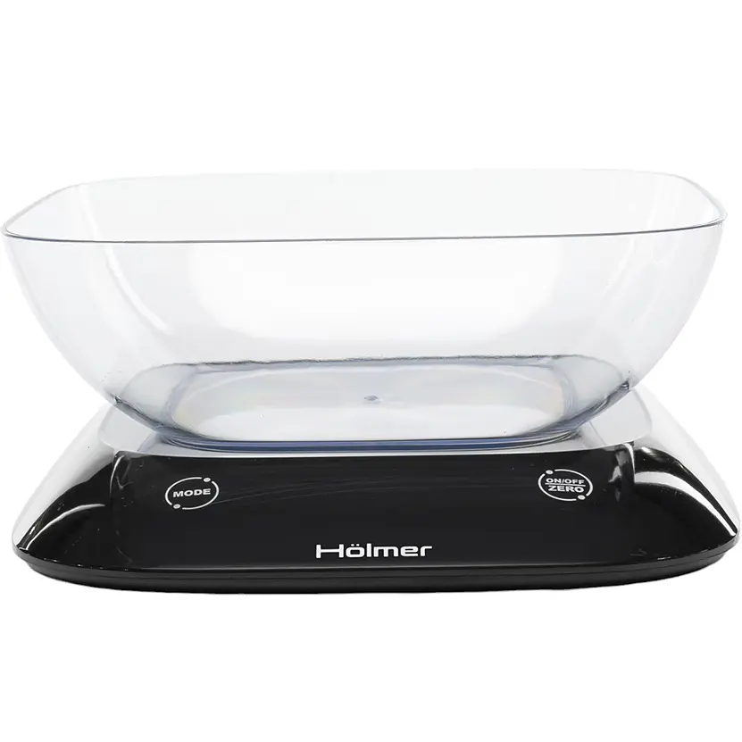 Весы кухонные Holmer HSK-1817GL с чашей черные (HSK-1817GL) - фото 3
