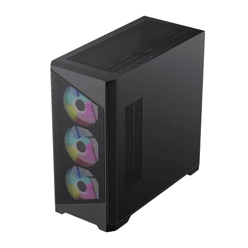 Корпус GameMax Destroyer MB, Black, без БЖ, Mid Tower, для MicroATX / Mini-ITX, 1xUSB 3.0 / 2xUSB 2.0, макс. CPU - 165 мм / VGA - 410 мм, 4x120 мм ARGB, бічна панель із загартованого скла - фото 2