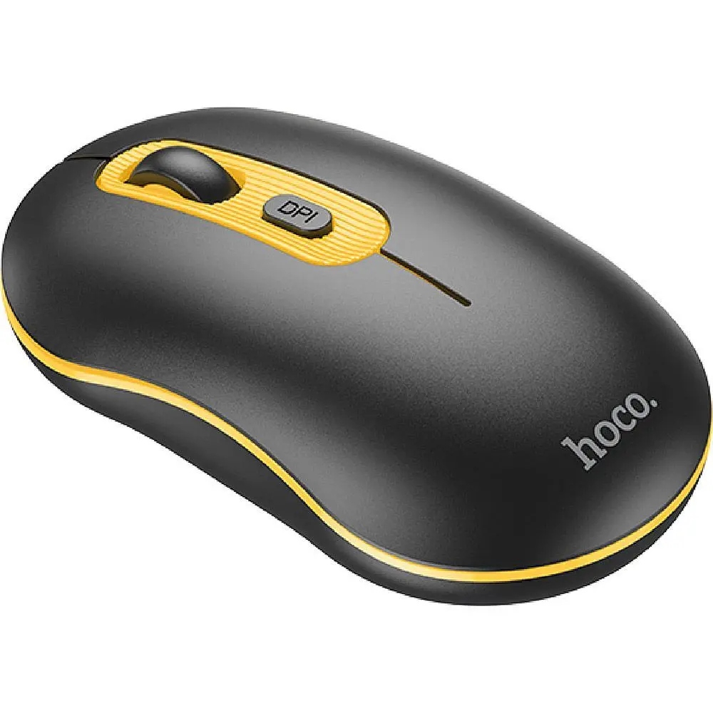 Миша Hoco GM21 Platinum Wireless Black [93364] - фото 2