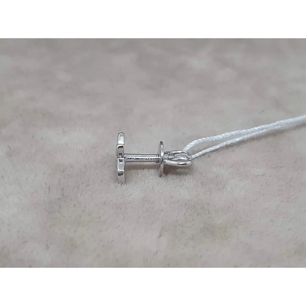 Золота моносережка-пуссета Favoritum з фіанітами. 211896_1_Б - фото 3