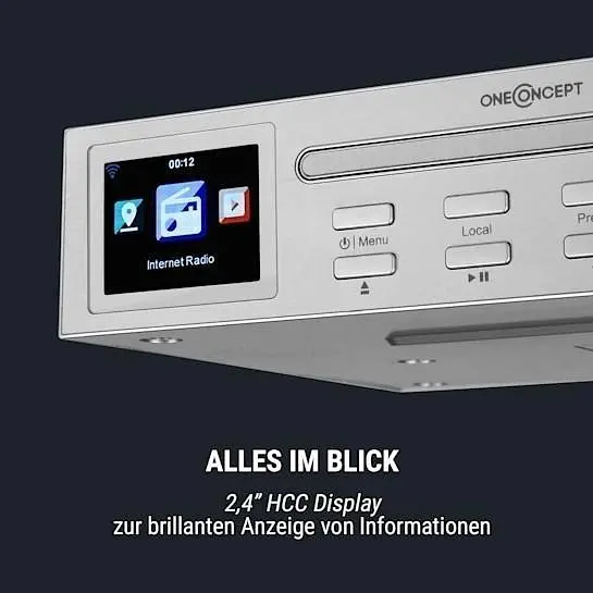 Кухонне інтернет-радіо OneConcept Streamo Chef (10034050) - фото 5