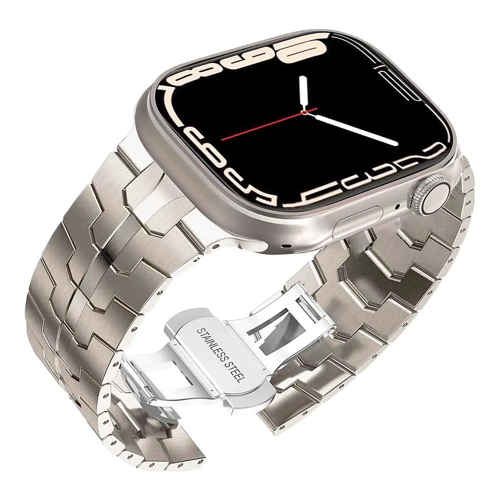 Ремінець Metallic Chain Apple Watch 41/Apple Watch 40/Apple Watch 38mm Starlight (37195_3610678)