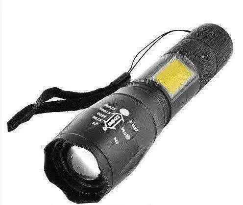 Ручний LED ліхтар акумуляторний ліхтарик та бічна COB лампа USB зарядка Bailong BL-Т6-29 5385 - фото 8