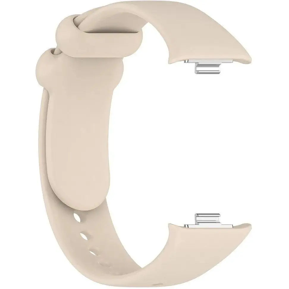 Силиконовый ремешок BeCover для Xiaomi Mi Smart Band 8 Pro Beige (710209) - фото 3