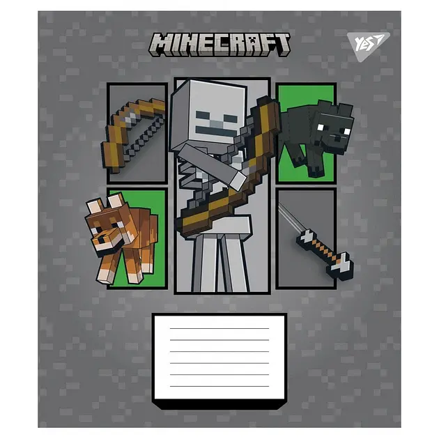 Зошиті Yes Minecraft Arrows А5, 18 аркушів в лінію (767574) - фото 2