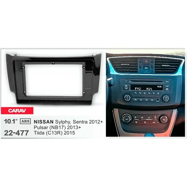 Переходная рамка Nissan Sentra, Tiida Carav 22-477 - фото 5