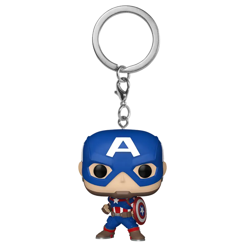 Коллекционная фигурка брелок Funko Pop Марвел Капитан Америка Marvel Captain America 4 см M CA K1419 - фото 2