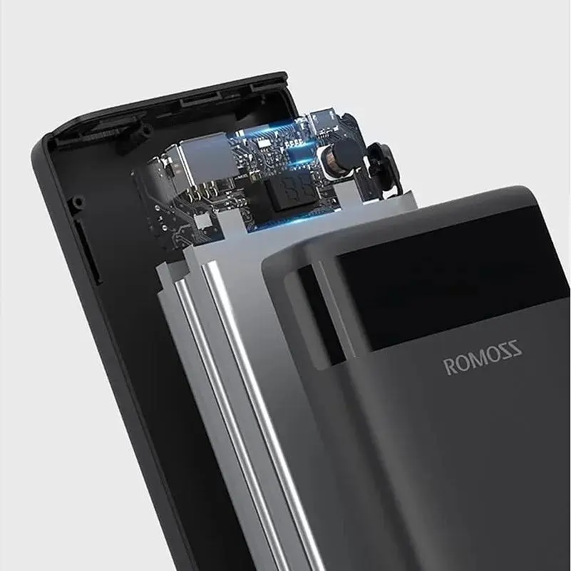 Павербанк Romoss 20000 mAh Ares20 чорний (PAS20-102-2135H)  - фото 5