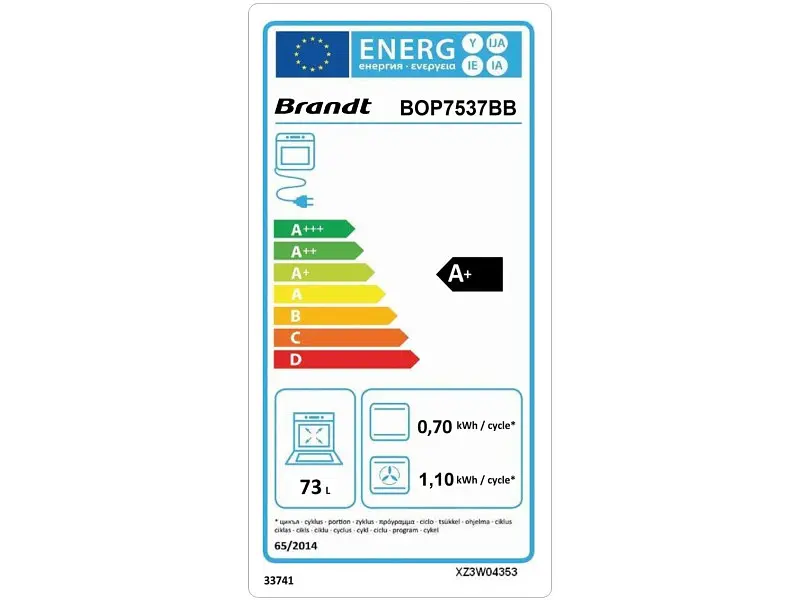 Духовка електрична Brandt BOP7537W - фото 5