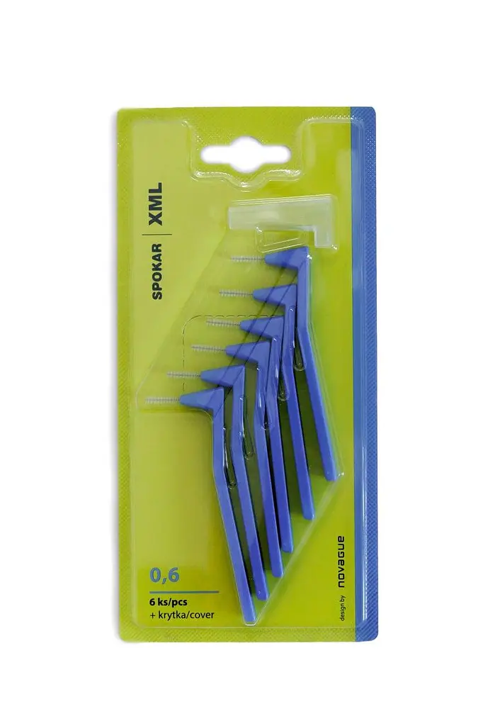 Міжзубні йоршики кутові Spokar XML 0.6mm, 6 шт