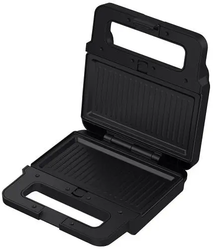 Мультимейкер Liberton LSM-5105 800 W 4в1 гриль трикутні сендвічі 4 шт бельгійські вафлі 2 шт горішки 12 шт антипригарне покриття індикатор живлення та готовності автоматичний контроль температури Black - фото 4