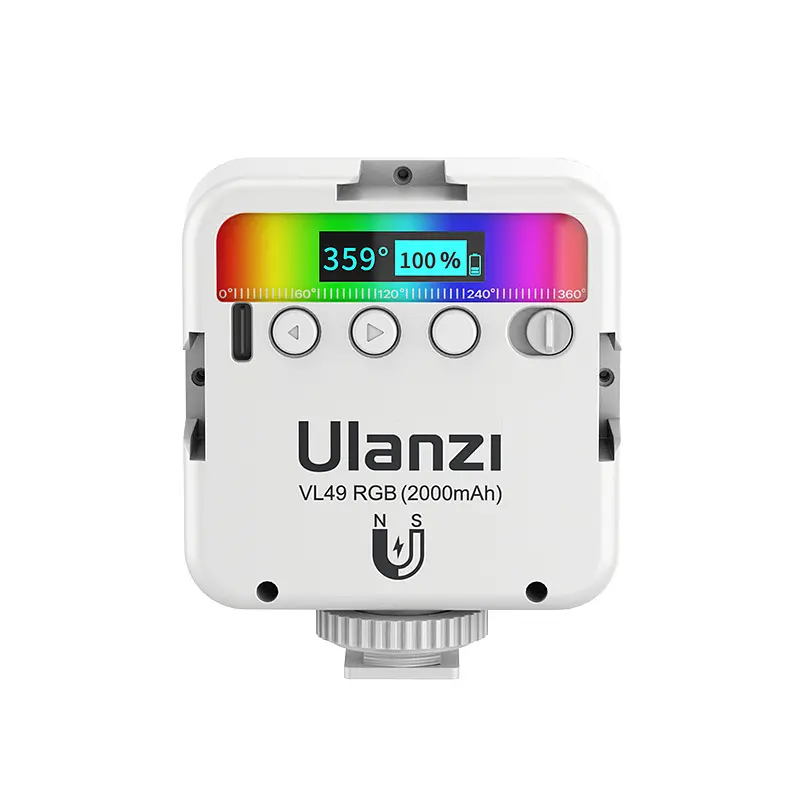 Відеосвітло Ulanzi VL49 Rechargeable Mini RGB Light 6W White (2586) - фото 2