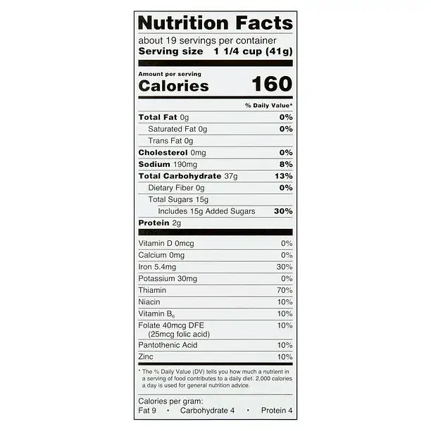 Пластівці для сніданку Great Value Frosted Flakes Breakfast Cereal 759 g - фото 5