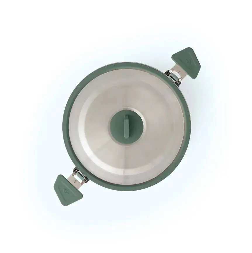 Каструля Sea To Summit Detour Stainless Steel Collapsible Pot 3 L Laurel Wreath Green (1033-STS ACK026021-402002) - фото 6