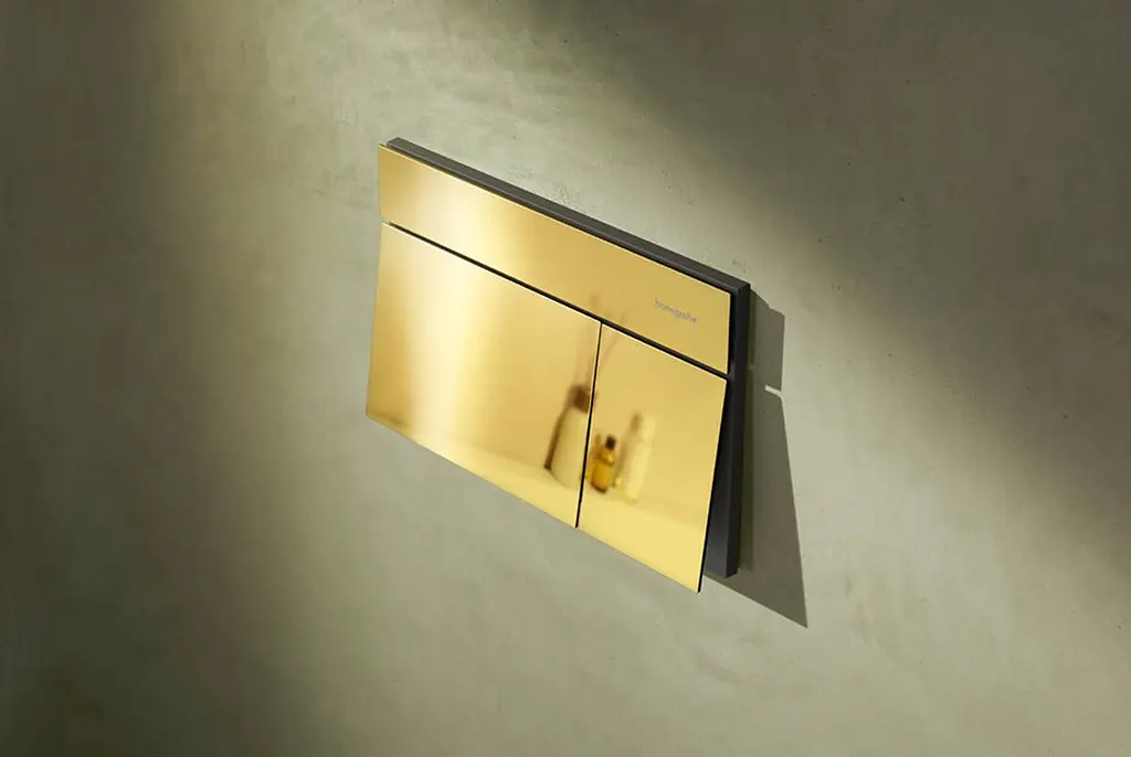 Кнопка змиву для інсталяції Hansgrohe iFrame Element E поліроване золото 66003990 - фото 2