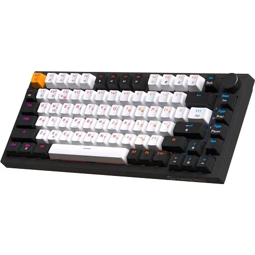 Клавіатура MK160B, Black/White, USB, механічна (перемикачі Outemu Red) GamePro teh0028285 - фото 3