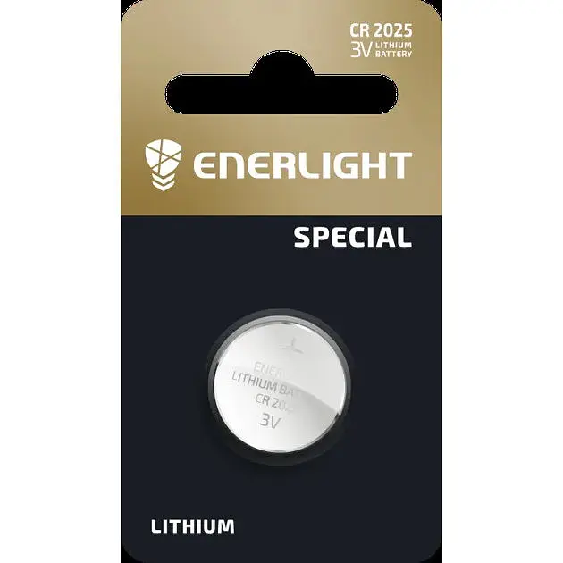 Батарейка ENERLIGHT LITHIUM CR2025 1 штука