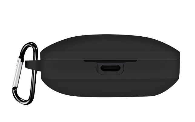 Чохол-накладка DK для Xiaomi Redmi Buds 6S Silicone Candy Friendly з карабіном (017206) (black) - фото 2