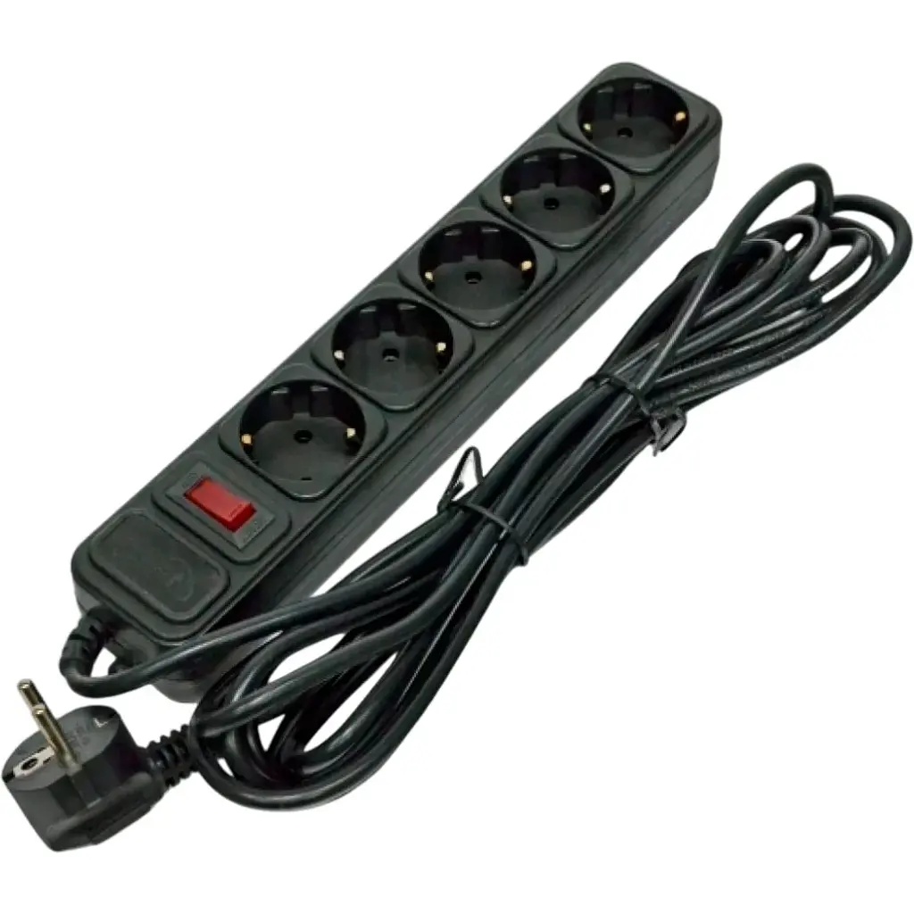 Мережевий фільтр Gembird SPG5-G-15B Black [128829] - фото 3