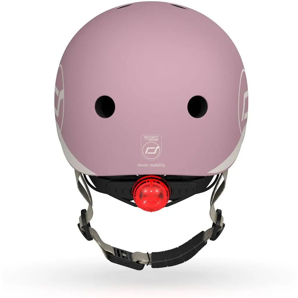 Шлем защитный детский Scoot and Ride с фонариком 45-51 см пастельно-сиреневый (SR-181206-WILDBERRY) - фото 4