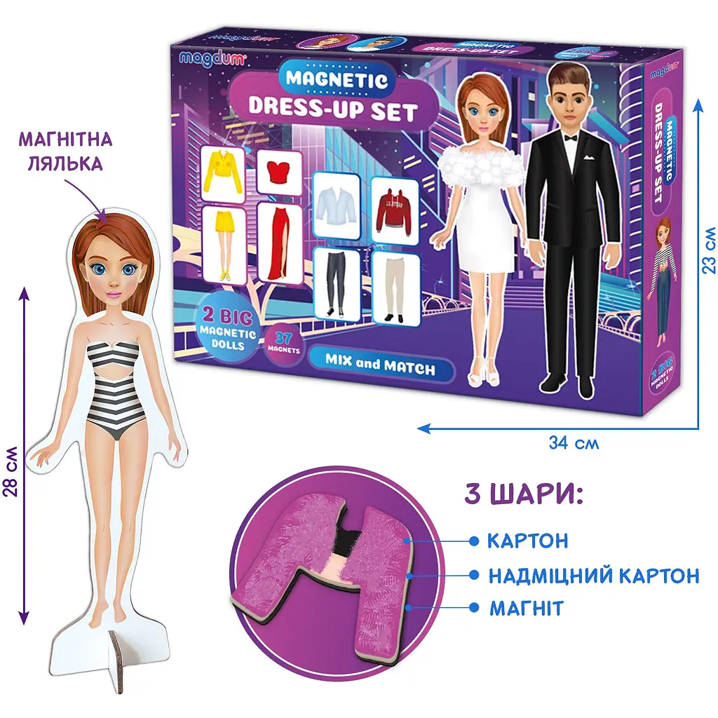 Гра магнітна Magdum Magnetic dolls (ML4032-09 EN) - фото 5