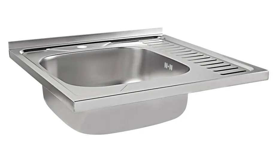 Кухонна мийка Brinex 6060-L 0.6 мм, накладна BRIN6060LSAT06 - фото 3