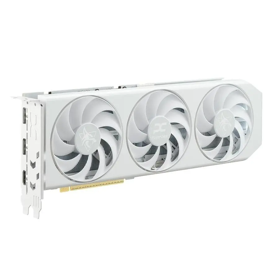 Видеокарта PowerColor AMD Radeon RX 9060 XT 16GB Hellhound Spectral White (RX9060XT 16G-L/OC/WHITE) (GDDR6, 128 bit, PCI-E v5.0 x16) - фото 8