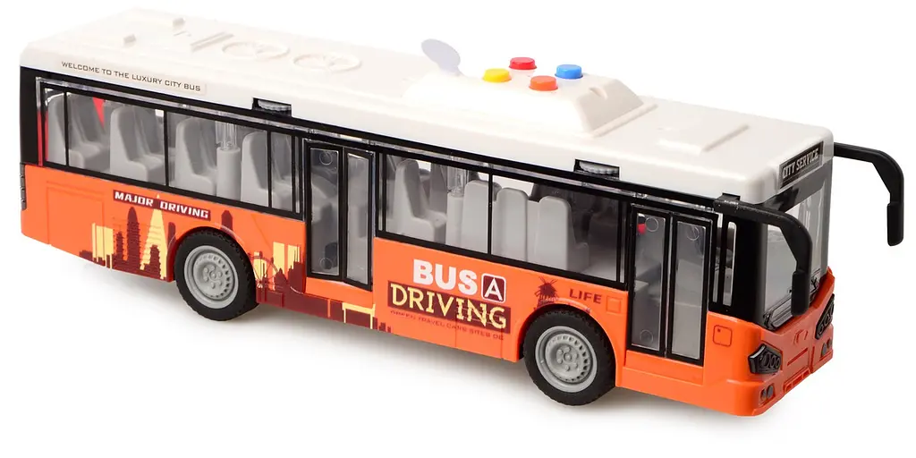 Іграшка CARS S Автобус помаранчевий 1:16 (CJ-4073621) (7120413) - фото 2