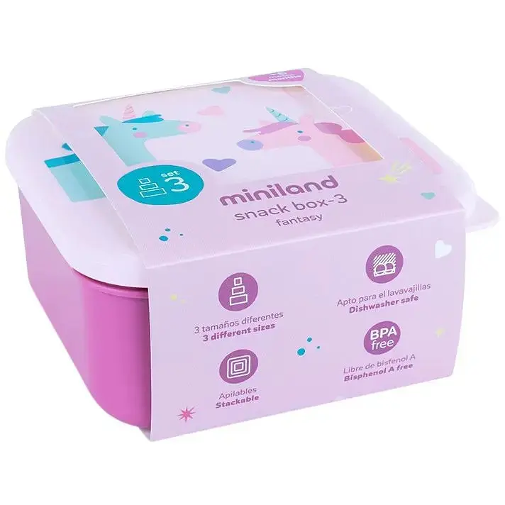 Набір контейнерів для їжі Miniland Fantasy 3 шт. (89646) - фото 4