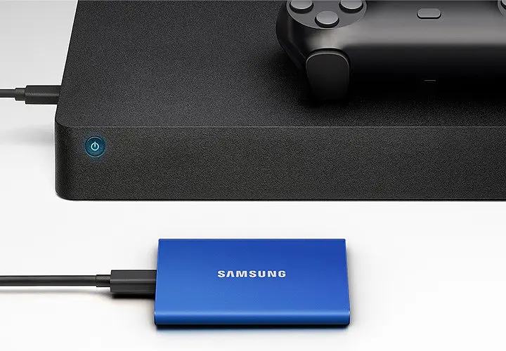 Накопичувач зовнішній SSD 1TB Samsung T7 Indigo Blue (MU-PC1T0H/WW) синій - фото 8