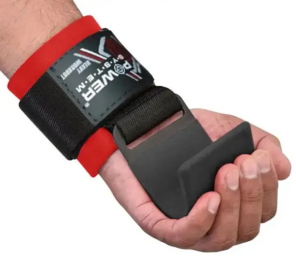 Гаки для тяги на зап'ястя Power System PS-3310 Hardcore Hooks Black/Red (PS-3310_Black-Red) - фото 5