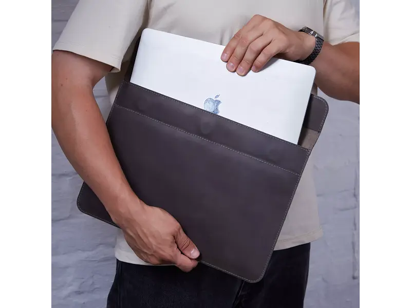 Чохол для ноутбука InCarne Klouz MacBook Pro 16 2019-2025 (вінтажний) сірий (klouz-gray-vintage-pro-16) - фото 4