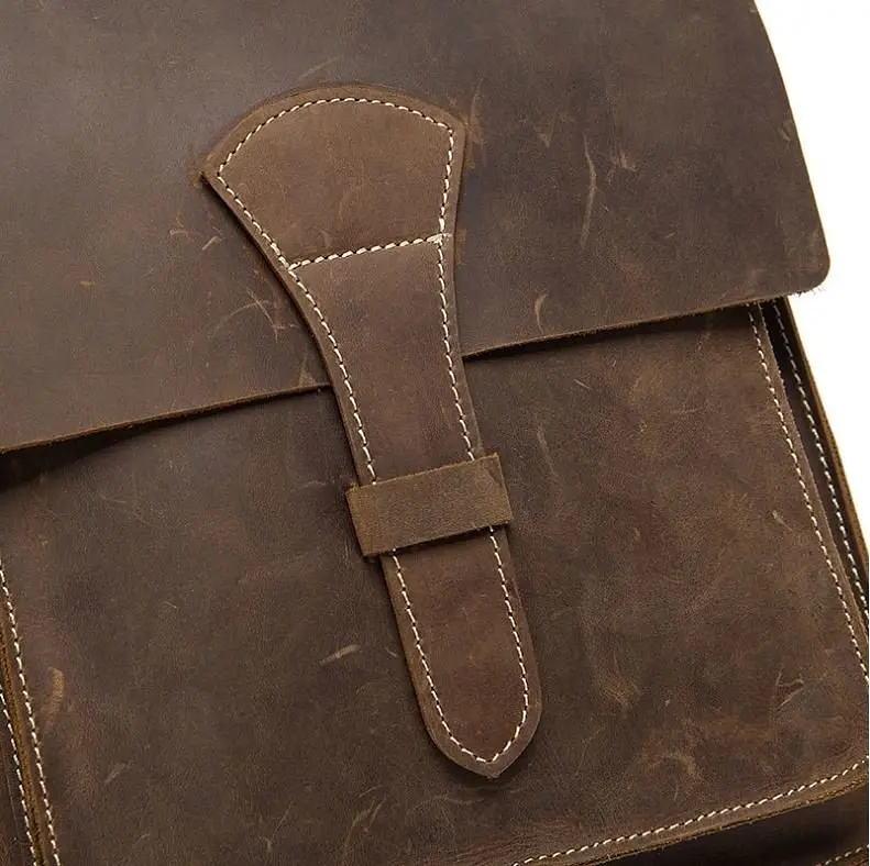 Чоловіча шкіряна сумка Vintage 27,5х22х5 см sum0012921 - фото 6