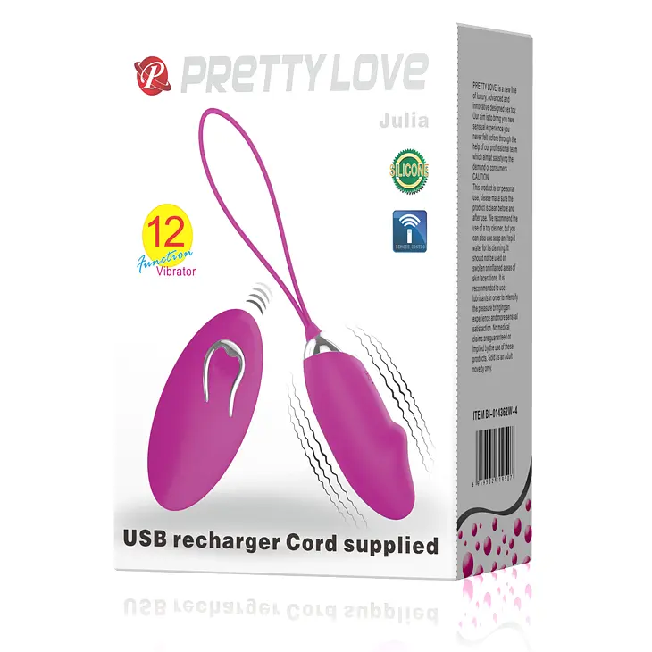 Віброяйце Pretty Love Julia Vibrating Egg Purple - фото 9