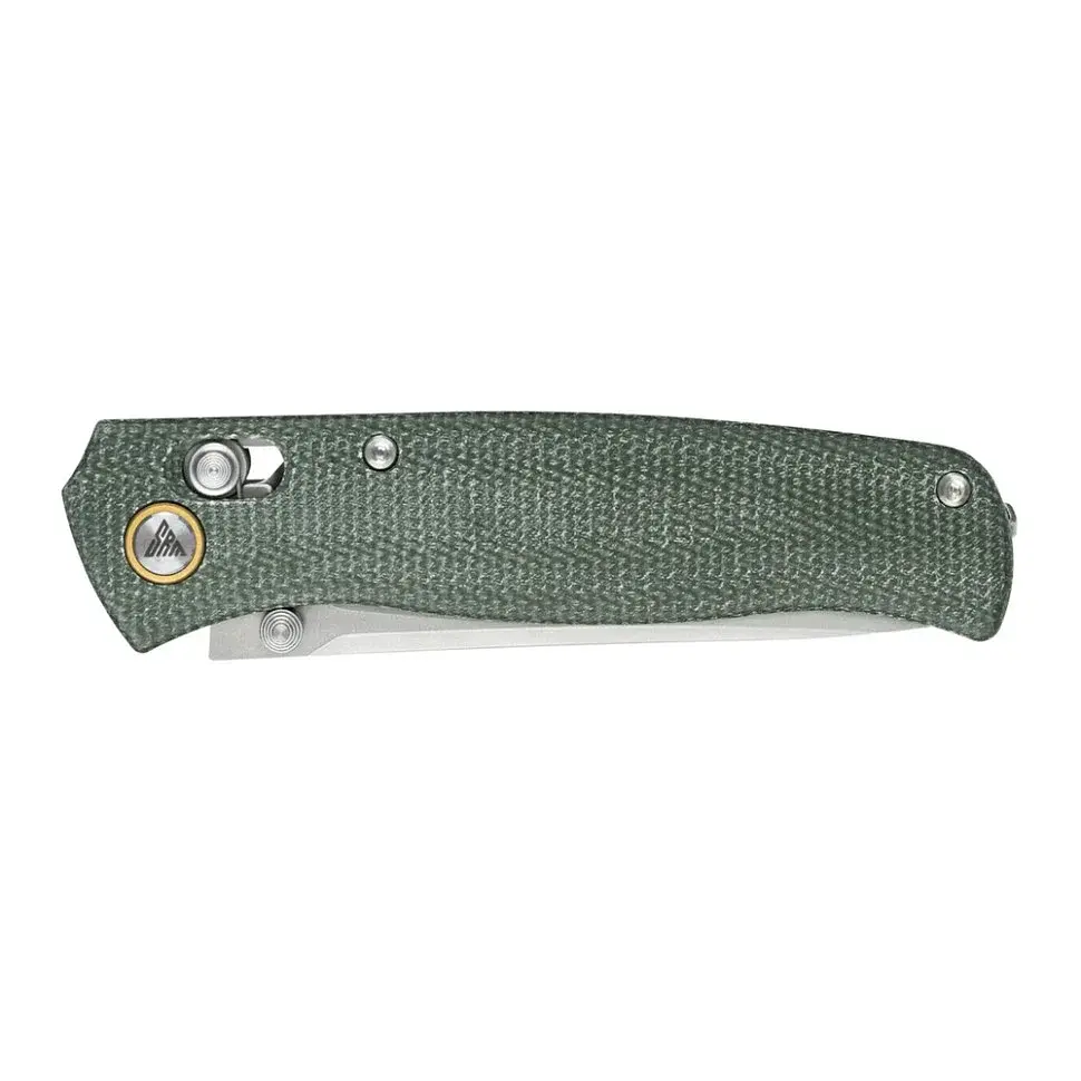 Ніж складаний туристичний SRM Medal 255L-MG3 82 мм 140Cr Micarta зелений - фото 8