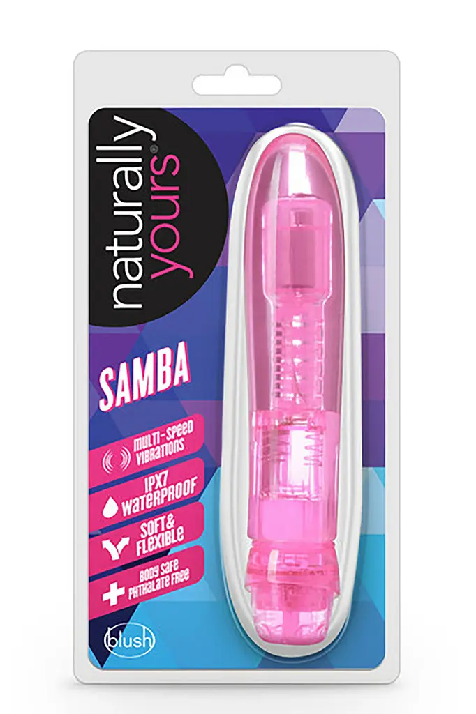 Вібратор гелевий Blush Naturally Yours Samba Pink - фото 2
