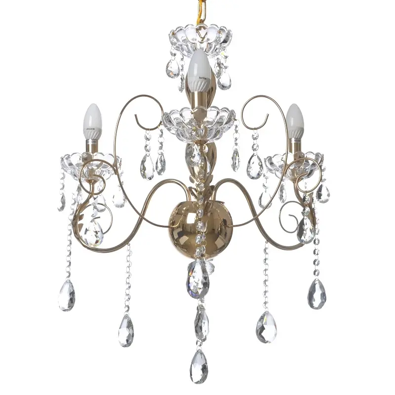 Люстра подвесная Brille хрустальная свеча E14 60W (BCL-658S/3) - фото 7