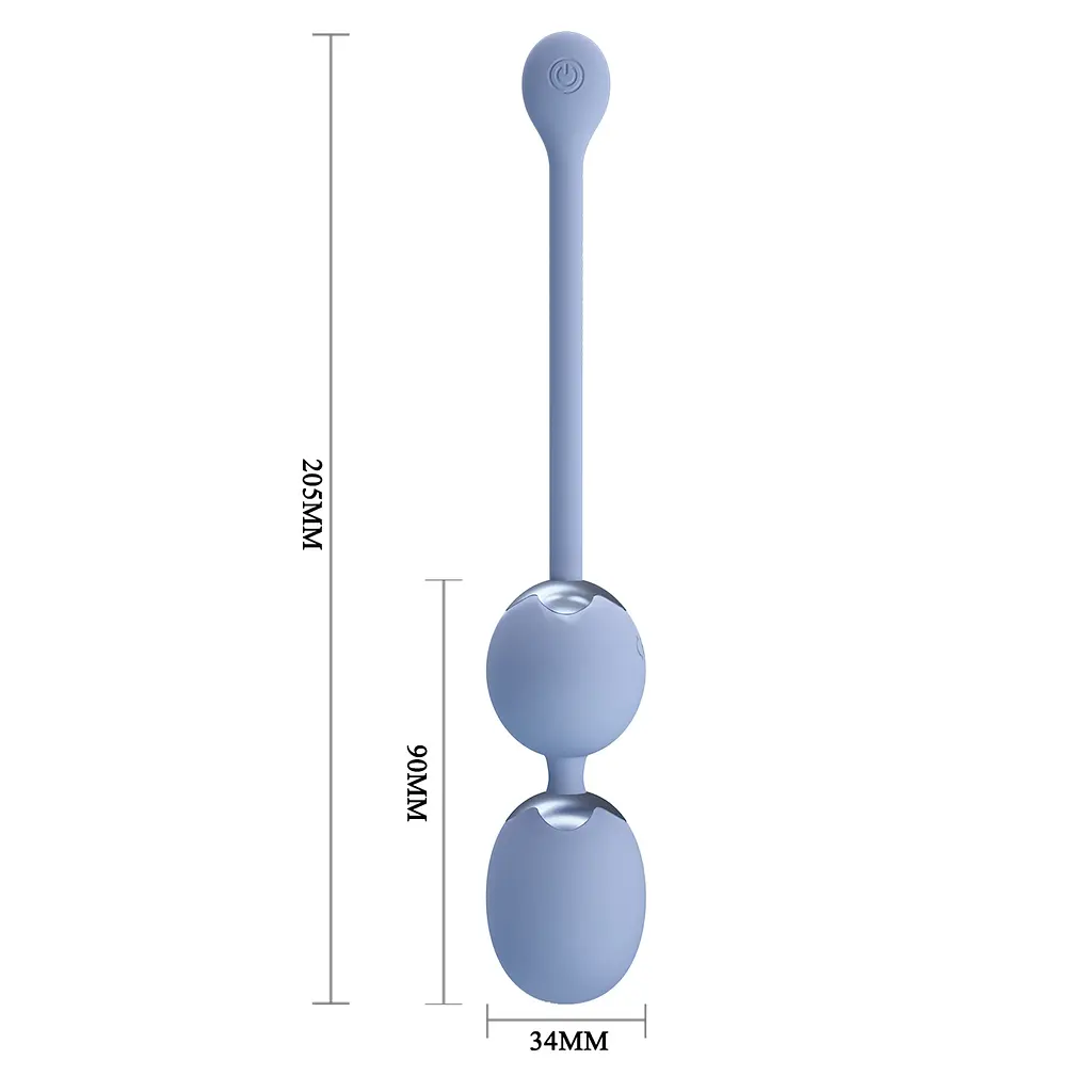 Вагінальні кульки Pretty Love Willie chaser 6, Blue, Wireless remote control PRETTY LOVE BI-014548W-A5 100023 - фото 5