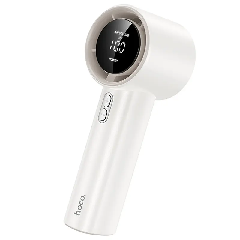 Портативний вентилятор HX64 Hurricane High Speed ​​Handheld Fan 3600 mAh White Hoco teh0029487 - фото 2
