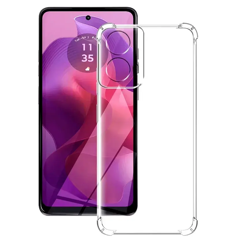 Чохол до мобільного телефона BeCover Anti-Shock Motorola Moto G04/ E14 Clear (712309) - фото 2